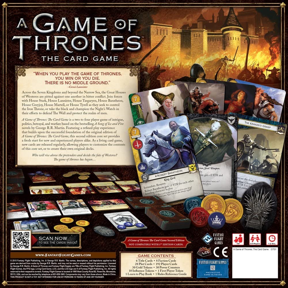 Game of Thrones The Card Game (Second Edition) Monopolis Toko Board